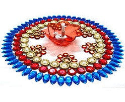 KUNDAN BEADS LED DIYA